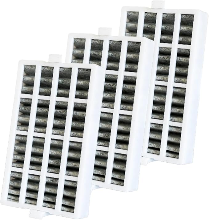 3 Pcs Refrigerator Air Filter Fit for KitchenAid KRMF706ESS01, KRMF706ESS02, KRSC500ESS00, KRMF706ESS05 Refrigerator Replacement Part