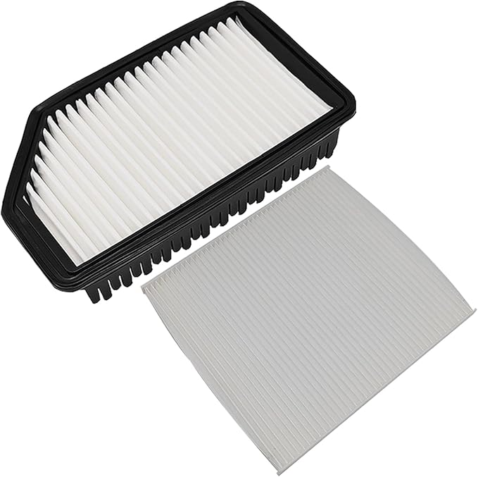 Engine & Cabin Air Filter Fit for 2012-2017 Hyundai Accent Veloster L4 1.6L, Fit for Kia Rio L4 1.6L, Replace 28113-1R100 97133-2E210 281131R100 971332E210