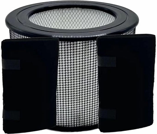 Replacement True HEPA Filter Kit Compatible with Honeywell 24000 50250-S, Kaz 50255 50255-HD H13 Activated carbon Pre-Filter Air Clean Dust VOCs(1HEPA + 2 Pre-Filter)
