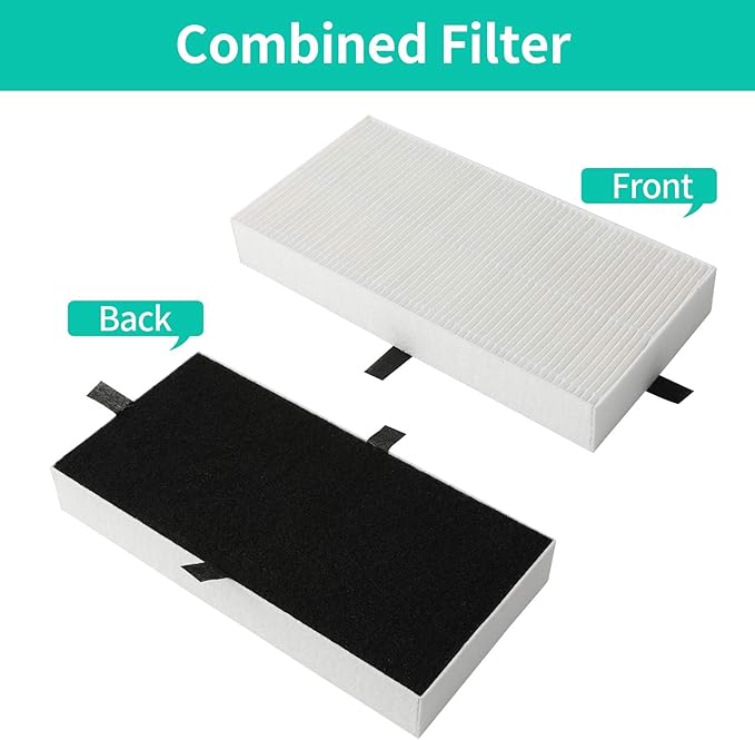 6 Pack Filter Replacement for HRF201B Compatible with Honeywell HHT270, HHT270W, HHT290 Series and Compatible with Febreze FRF102B Purifiers