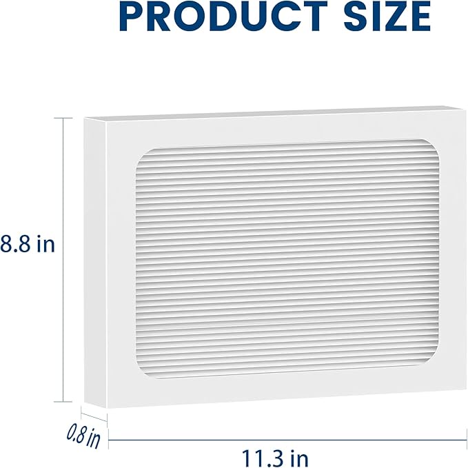 9 x 11 x 1 MERV 13 Replacement Dehumidifier Filter Compatible with Santa Fe Compact70, Ultra70, UA 65H dehumidifier Models, Element, Compact 2 Upgraded,4 Pack (White)