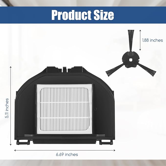 Replacement Parts for Shark AV2310AE Matrix RV2310AE Matrix(not RV2310) 4 Hepa Filters 6 Side Brush & 1 Cleaning Brush