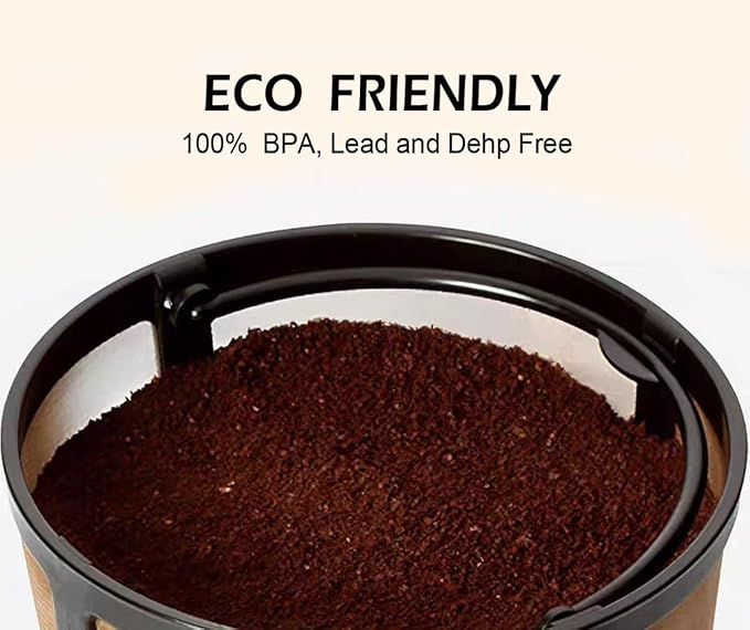 Reusable Coffee Filter for BUNN 10-12 Cup Coffee Makers, Stainless Steel Mesh Filter Basket Replacement, Washable & Dishwasher Safe, Eco-Friendly Paper Filter Alternative (1 Pack)