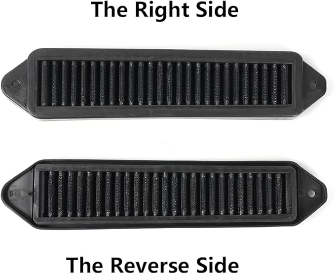 2PCS WOOTON Black Cabin Air Cowl Filters Fit for BMW E Chassis E82 E88 E90 E91 E92 E93 X1 335i 135i 328i