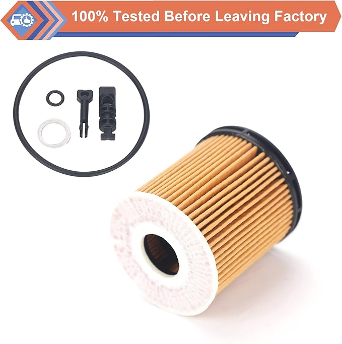 ZONFANT 2 Pcs Engine Oil Filter Compatible With Hyundai KIA Vehicle Accent Elantra Kona Santa Fe Tucson Venue 1.6L 2020-2023, Rio K5 Sorento 1.6L 2020-2023, Replace#26350-2M000