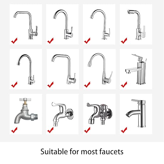 360-Degree Rotating Faucet Filter Sink Water Faucet Filter Water Purifier Faucet Filter Purifier for Kitchen and Bathroom,Removes Heavy Metals and Hard Water(Blue)