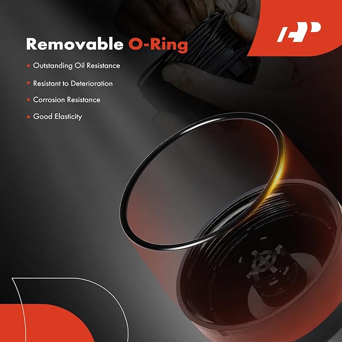 A-Premium Oil Filter Housing Cap Assembly Compatible with Hyundai Sonata 2020-2023, Santa Fe 2021-2023, Tucson 2022-2024, Kona 2022-2023, Santa Cruz 2022-2024 & Kia Sorento, Sportage, K5, 2.0L 2.5L