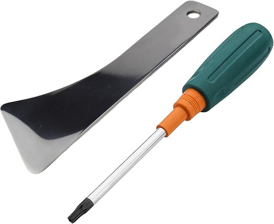 Cabin Air Filter Replacement Tool Kit: Magnetic Torx Bit Star Screwdriver w/Magnetic Tip + Steel Pry Bar Removal for Tesla Model 3 Y Interior Dashboard Panel Vent Console Exterior Shell Repair