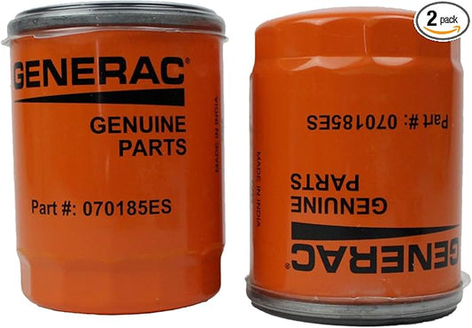 Generac 2 Pack Genuine 070185ES Oil Filter Fits 070185E 70185 OEM