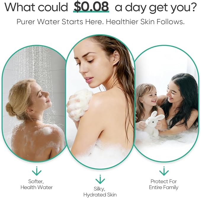 Cobbe HD HEAVY DUTY High Output Shower Filter – 99% REMOVAL Shower Head Filter for Hard Water, Heavy Metals, Chlorine and Harmful Substance, Improve your skin and hair - Oil Rubbed Bronze