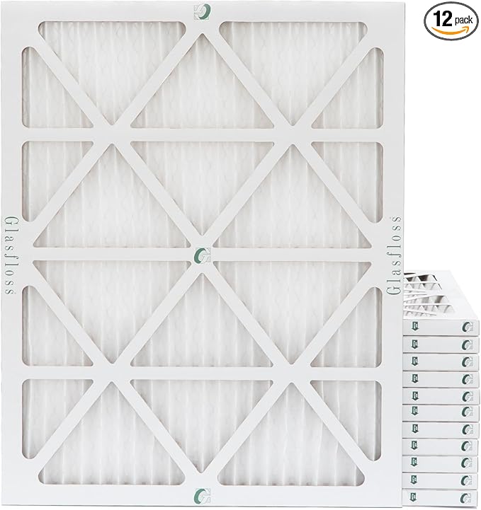 Glasfloss 16x20x1 MERV 10 Furnace Filter (12 Pack)