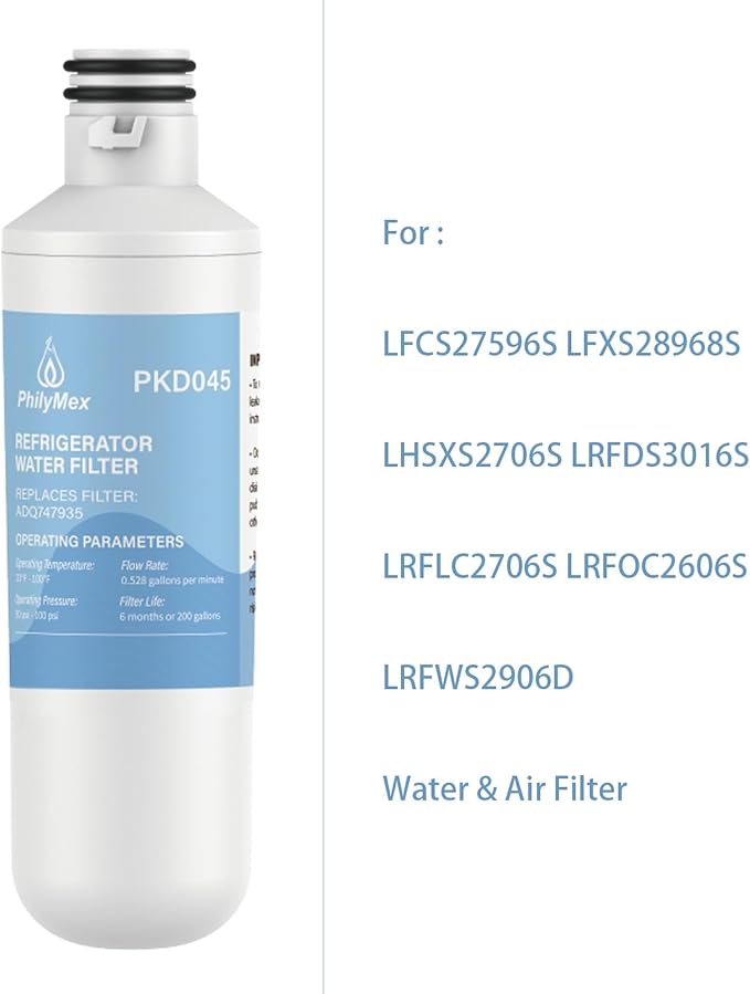 For L-G LFCS27596S LFXS28968S LHSXS2706S LRFDS3016S LRFLC2706S LRFOC2606S LRFWS2906D Water & Air Filter，3 Combo
