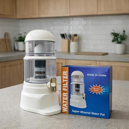 Nispira Super Mineral Water Purifier Tower System Filter 12L 3-Gallon Household Economical Drinking Pot Water Dispenser