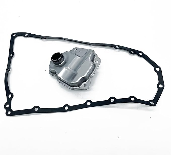JF016E JF011E Long Square Inlet Automatic Transmission Filter Oil Pan Gasket Kit Compatible with Nissan Altima Juke NV200 Sentra Rogue 2007-2017 L4 V6 2.0L 2.5L 3.5L Replaces 31728-1XF03 31397-1XF0D