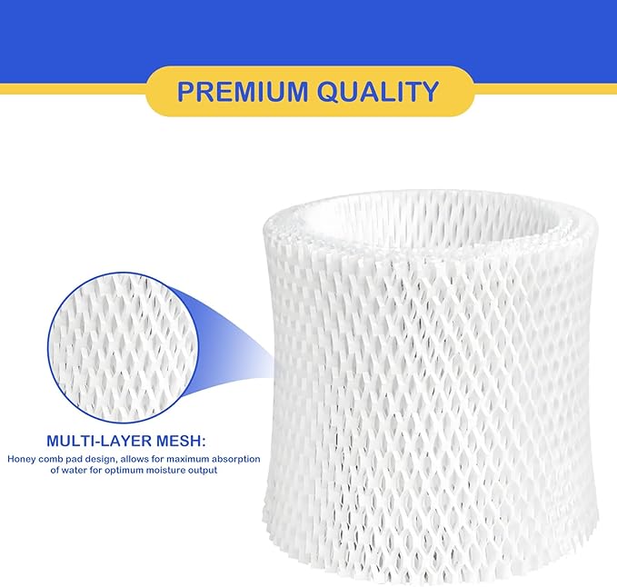Humidifier Wicking Replacement Filter Compatible with Canopy Bedside and Nursery Humidifier, Wood Pulp & Paper Filter, 5 Pack