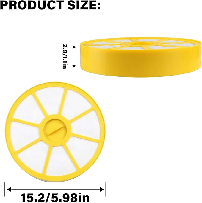 DC14 Filter Replacement Compatible with DC14 DC15 Series Animal All Floors vacuum cleaner,Part 901420-01 905401-01 923480-01, vacuum cleaner front motor filter