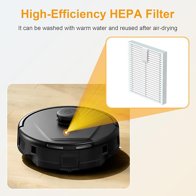 L60 Accessories Kit Compatible with Eufy L60 / L50 Vacuum Robot, 2 Roller Brushs, 4 HEPA Filters, 4 Side Brushs, 1 Clean Tool, 1 Screwdriver for Eufy L60 / L50 Replacement Parts