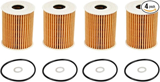 26320-3CKB0 4Pcs Oil Filter Fit for Hyundai Genesis Palisade3.8L/ for Kia Cadenza Sedona Sorento Telluride, Engine Oil Filters with Seals Pack