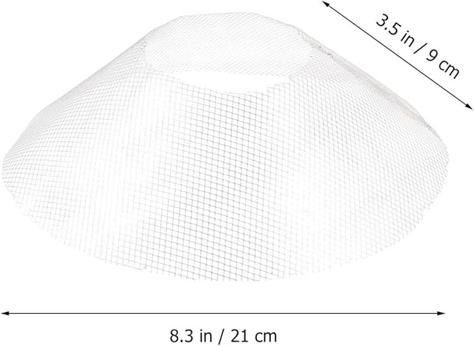 DOITOOL Round Range Hood Grease Filter - 10 Pcs Mesh Stove Hood Oil Catcher Oil Nets Kitchen Filter Net Accessories - 8.3 inch