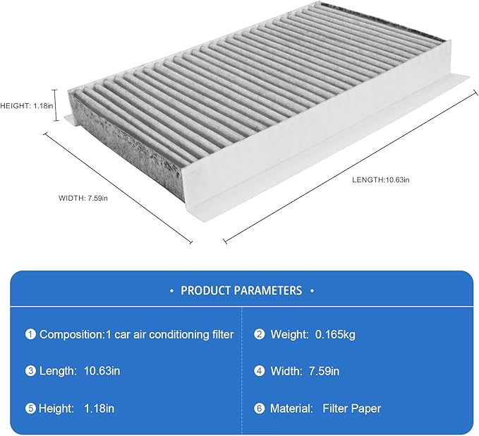 Cabin Air Filter Compatible with for 2005-2016 Land Rover LR3/LR4/Range Rover Sport,Activated Carbon Cabin Filter for Cars