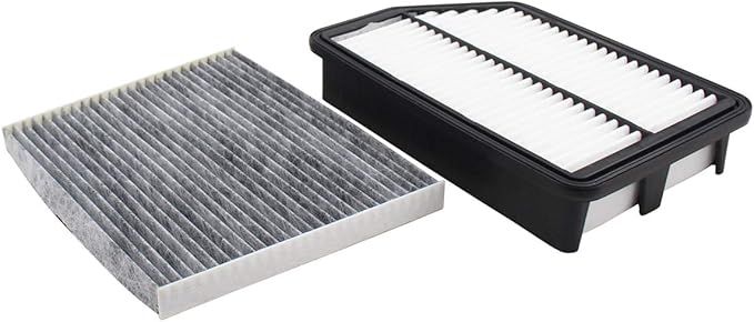 NewYall Pack of 2 Engine and Carbonized Cabin Air Filter for Hyundai Elantra 2011-2016, Kia Forte/Forte Koup 2014-2015