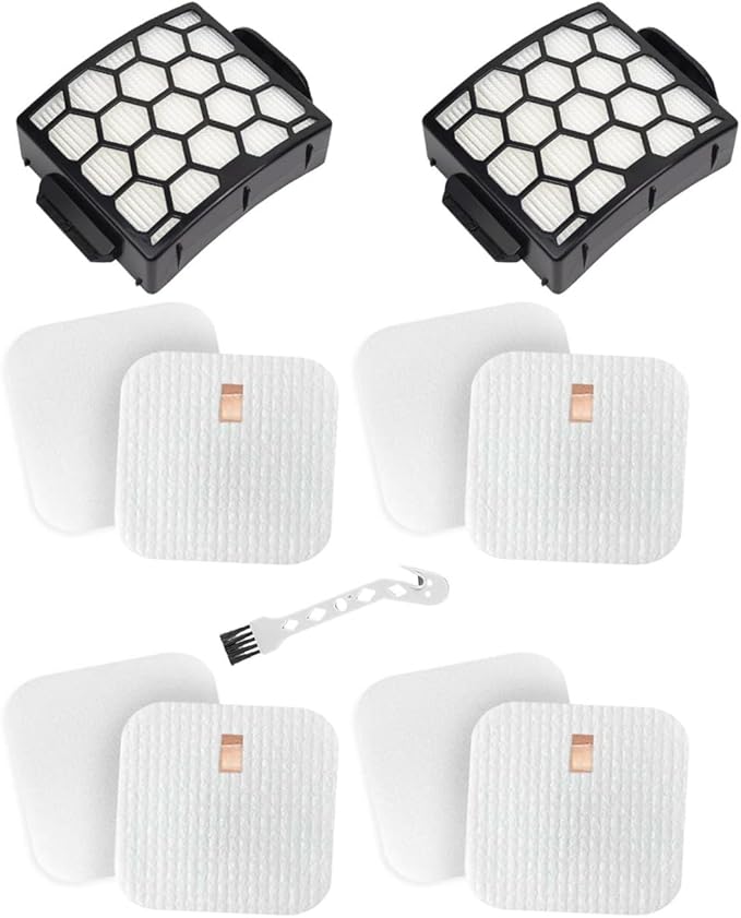 LA300, LA401, LA455 Filter Replacement for Shark LA502, LA500, LA301, LA555 Rotator Navigator Lift-Away ADV DuoClean PowerFins Upright Vacuum - Improve Suction Filters Set for Pet Hair, Dirt, Dust