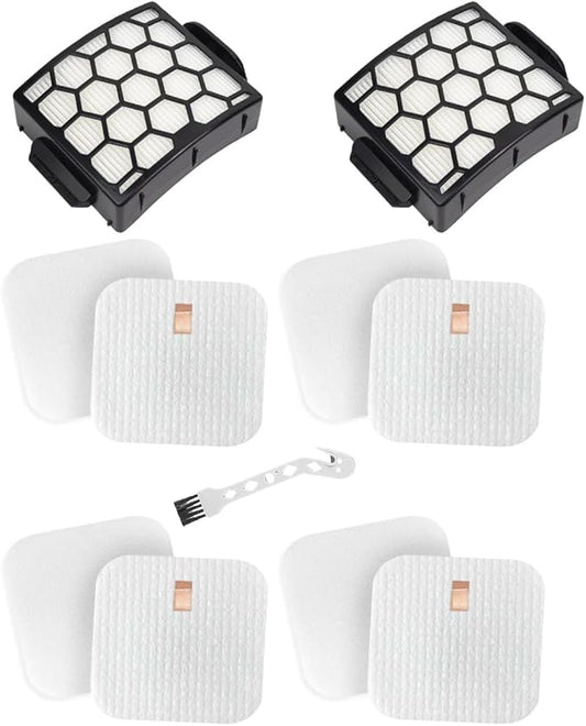 LA300, LA401, LA455 Filter Replacement for Shark LA502, LA500, LA301, LA555 Rotator Navigator Lift-Away ADV DuoClean PowerFins Upright Vacuum - Improve Suction Filters Set for Pet Hair, Dirt, Dust