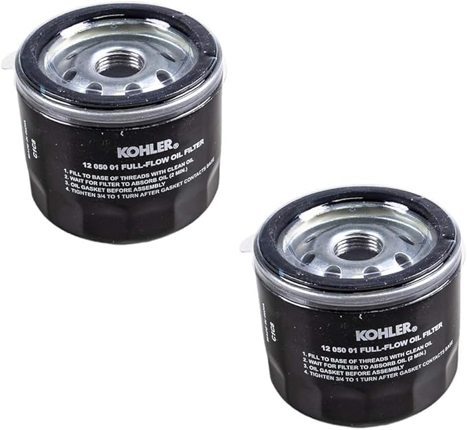 Set of 2 KOHLER 12 050 01-S Engine Oil Filter