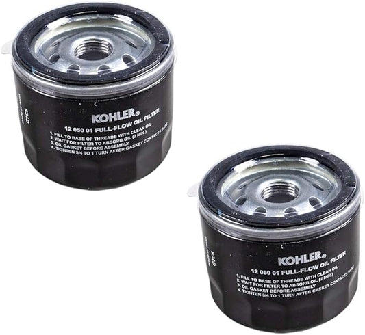 Set of 2 KOHLER 12 050 01-S Engine Oil Filter