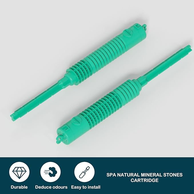 Mineral Dispenser Stick Replacement Compatible with Frog Filter Mate Mineral Cartridge Designed to Fit Most Hot Tub Filters (up to 600 gallons), 2 Pack
