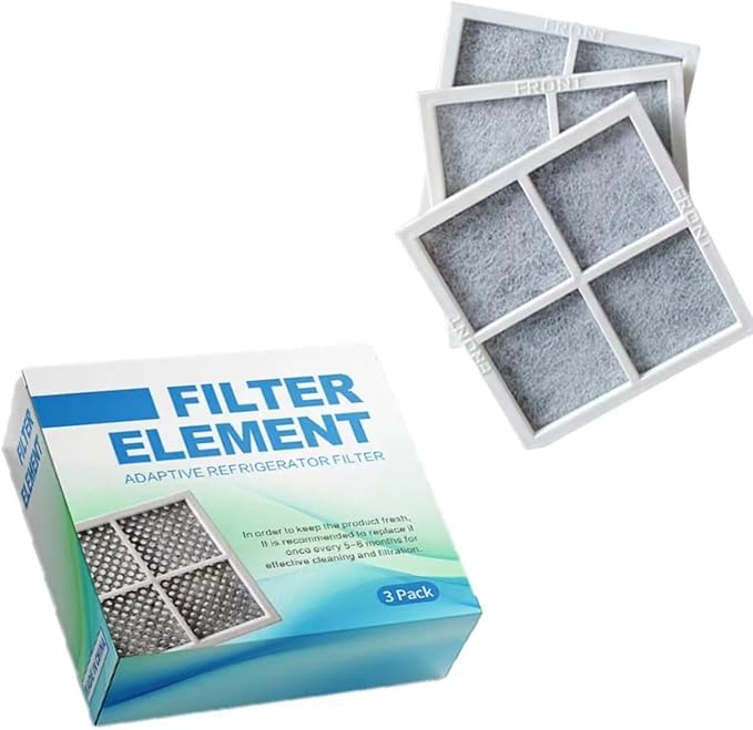 LT120F Air Filter ADQ73214404 Compatible With LG LMXS27626S LMXS27676D LMXS27766S LMXS30746S UPFXC2466S LMXS30776S LMXS30756S LMXS30786S LMXS30796D LNXC23726S LNXC23766D Refrigerator (3-Pack)
