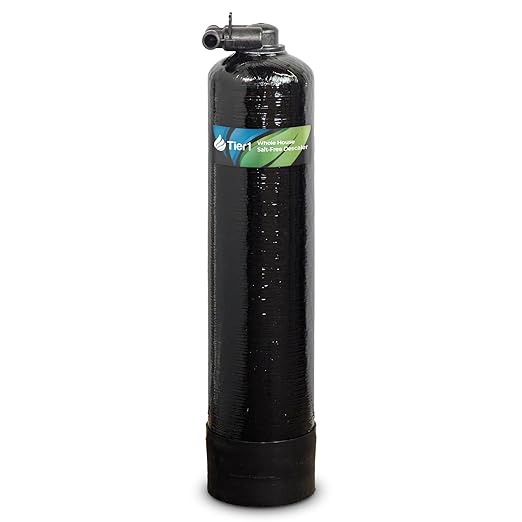 Tier1 Water Softener Alternative | Salt-Free Water Conditioner | TAC Scale Prevention | 900,000 Gallon Capacity, 8-9 Year Life | Whole House Water Filtration System