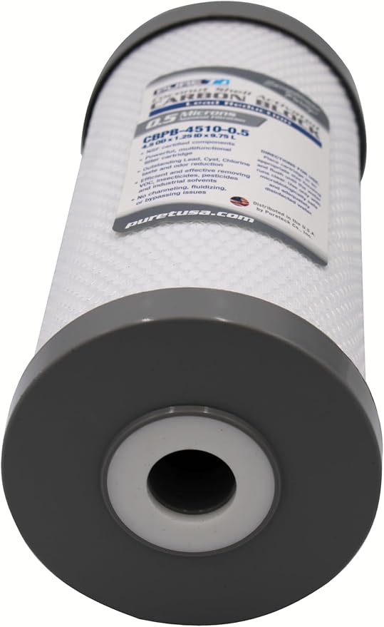 4.5" X 10" LEAD REDUCTION CARBON BLOCK FILTER AT 0.5 MICRON
