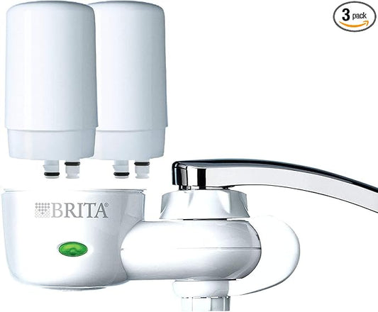 Brita On Tap Faucet Water Filter System, Includes:1 System+2 Filters