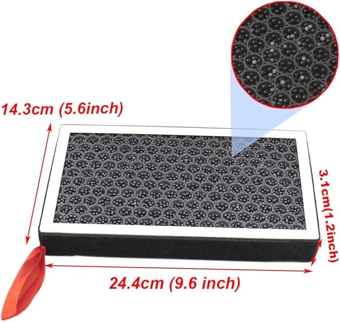 MOCW Replacement for Tesla Cabin Air Filter HEPA with Activated Carbon, Fit for Model 3 & Y Accessories 2016-2025, 2 Pack