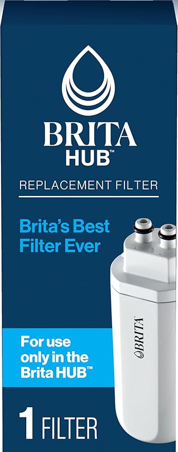 Brita HUB™ Filter Replacement, Water Filter for Instant Powerful Countertop Water Filtration System