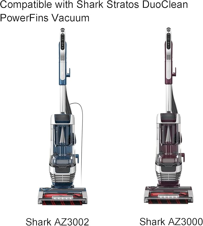 Replacement Filters for Shark Stratos AZ3002 AZ3000 AZ3000W DuoClean PowerFins Upright Vacuum Cleaner 1 Soft Brush Roller 2 Filters 4 Foam & Felt Filters 1 Cleaning Brush