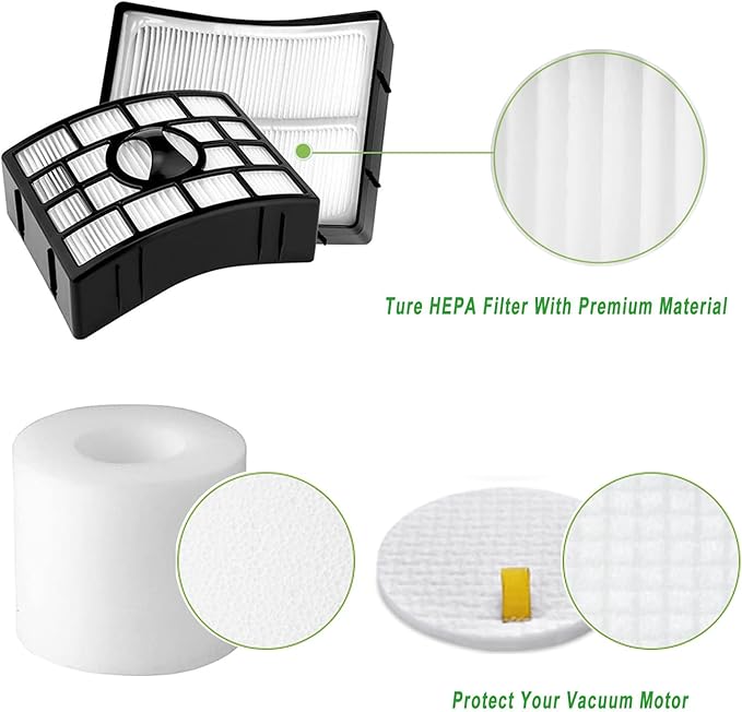 NV752 AZ1501 AZ1002 Filters for Shark Rotator Lift-Away Vacuum Filter Replacement Parts NV650 NV651 NV750 NV751 NV752 NV753C NV765 NV830 NV831 AZ1002 AX950 AX951 AX952 AZ1000 AZ1001 AZ1501