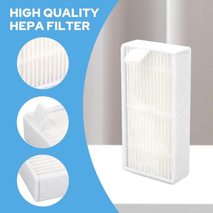 Filters Replacement for ILIFE V3s V3s pro V5 V5s V5s Pro V5s Pro 2 V5s Plus Noisz S5 Robotic Vacuum Cleaner - HEPA Vacuum Filter - 24 Pack