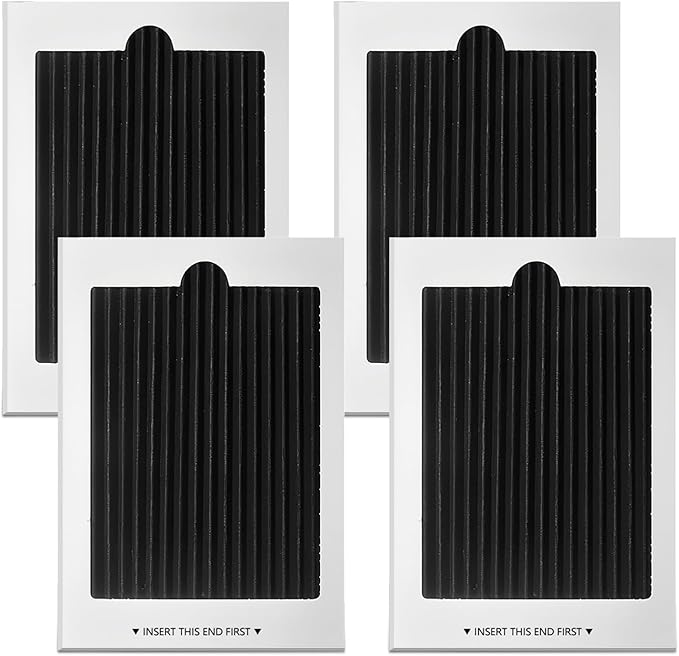 Refrigerator Air Filter Replacement 4 Pack, Carbon Activated Filter Compatible with Frigidaire & Electrolux, Pure Air Ultra, EAFCBF, PAULTRA, RAF1150, 242047804, 242047801, 242061001