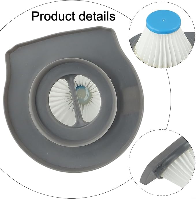 Vacuum Filter Replacement For BLACK & DECKER Handheld Vacuum Filters Washable Replacement,Handheld Vacuum Filter Replacement Compatible with For HLVCF10(1 PACK)