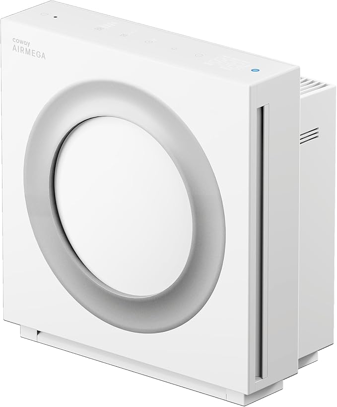 COWAY Airmega Mighty2 Air Purifier, Next Gen of AP-1512HH, for Large Room & Home Cleans up to 1,800 ft², IEST certified HEPA and Active Carbon for Allergies, Smoke, Dust, Pets & Mold, AP-1512N(W)