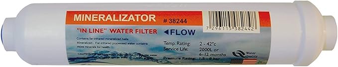 Upgrade RO Reverse Osmosis with 58 Minerals inline filter/Re-Mineralization