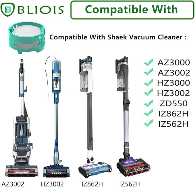 [6 Pack] Replacement for Shark Odor Neutralizer Cartridge AZ3002 LA702 ZU102 Accessories Replacement for Shark Vacuum Cleaner Odor Neutralizer And air Purifier HP302. -1541fc3000,Teal