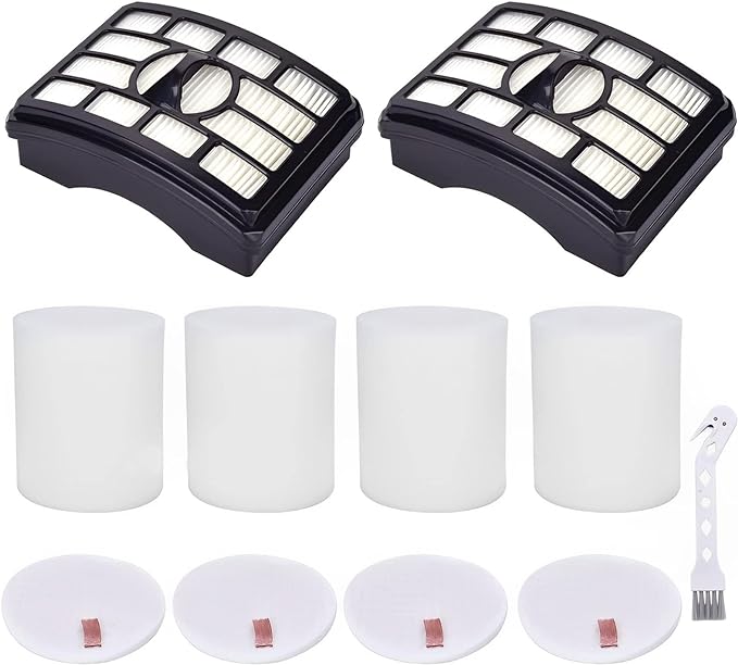 Leadaybetter Filter Replacement for Shark Rotator Pro Lift-Away NV500, NV501, NV502, NV505, NV552, NV642, UV560, ZU780, ZU782, ZU785. Compare to Part # Xff500 Xhf500, 2 + 4 Foam & Felt Filters