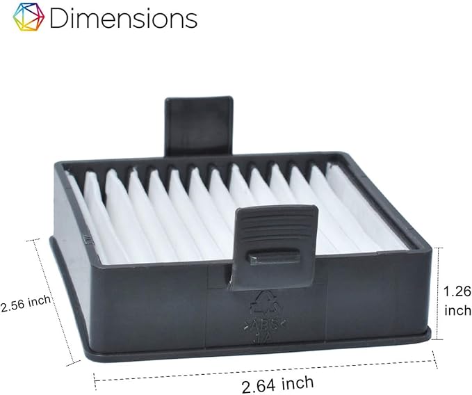 A32VC04 Filter, Hand Vacuum Filter Support Assembly Compatible with Ryobi P712 P713 P714K, Replace 019484001007 533907001 (4 Packs)