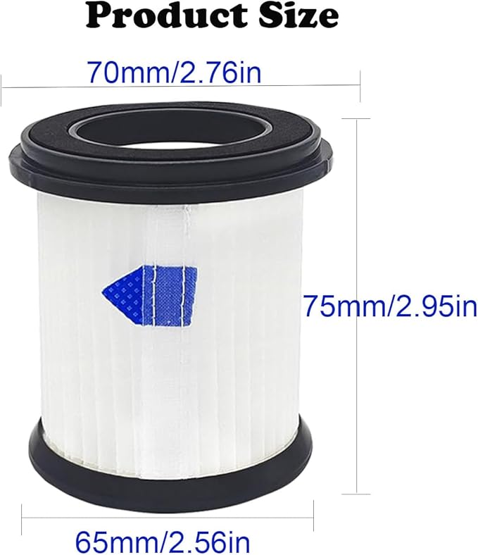 High-Efficiency Filter Replacement for INSE N5S N5T S6T S6P Pro S610/TMA T120 T121 T151 T150 T220 T210 T181 T180 T220 Cordless Vacuum Cleaner -6 pack+1pc Brush