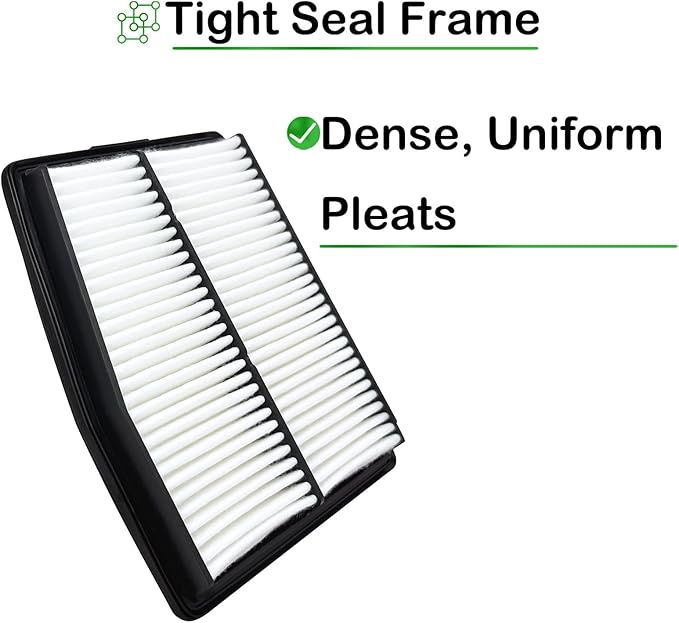 28113-L5100 Engine Air Filter Compatible with 2020-2023 Hyundai Sonata 2021-2023 Hyundai Santa Fe 2021-2023 Hyundai Tucson 2021-2023 Kia Sorento 2023 Kia Sportage Replaces 28113-P0400