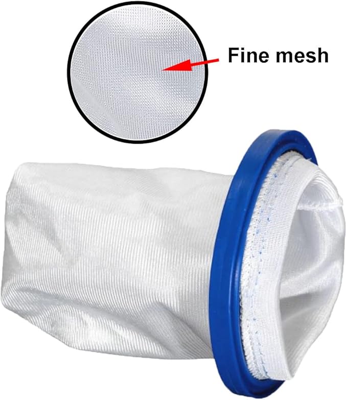 ATIE Handheld Pool Vacuum Cleaner Sand & Silt Filter Bag - Compatible with Pool Blaster Max and Catfish Ultra Pool Vacuum Sand & Silt Filter Bag P30X022SS/ PBW022SS (2 Pack)