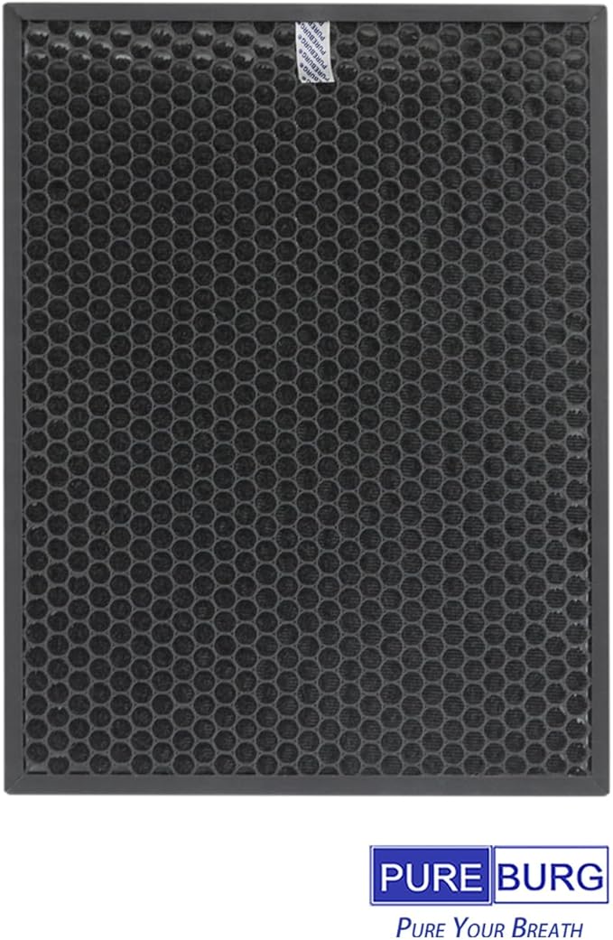 PUREBURG Replacement Filter Compatible with WINIX 5510 5520 Air Purifiers,2-Pack H13 True HEPA Advanced Carbon Filter) Filter Q /1712-0123-00, For Air Clean Dust VOCs Odor Remove